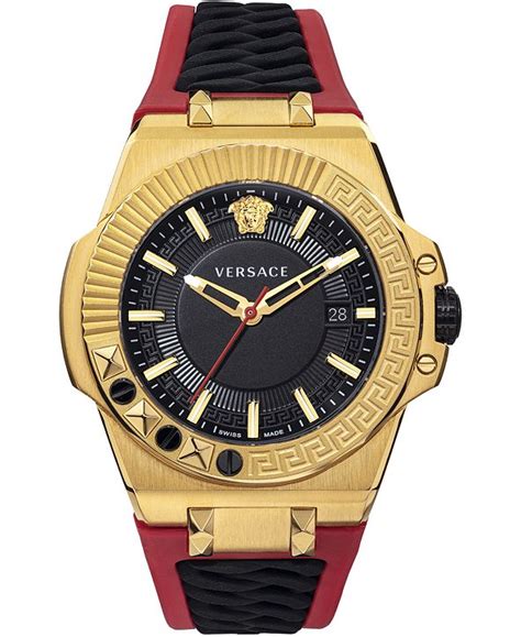 Versace Men's Swiss Chain Reaction Red & Black 